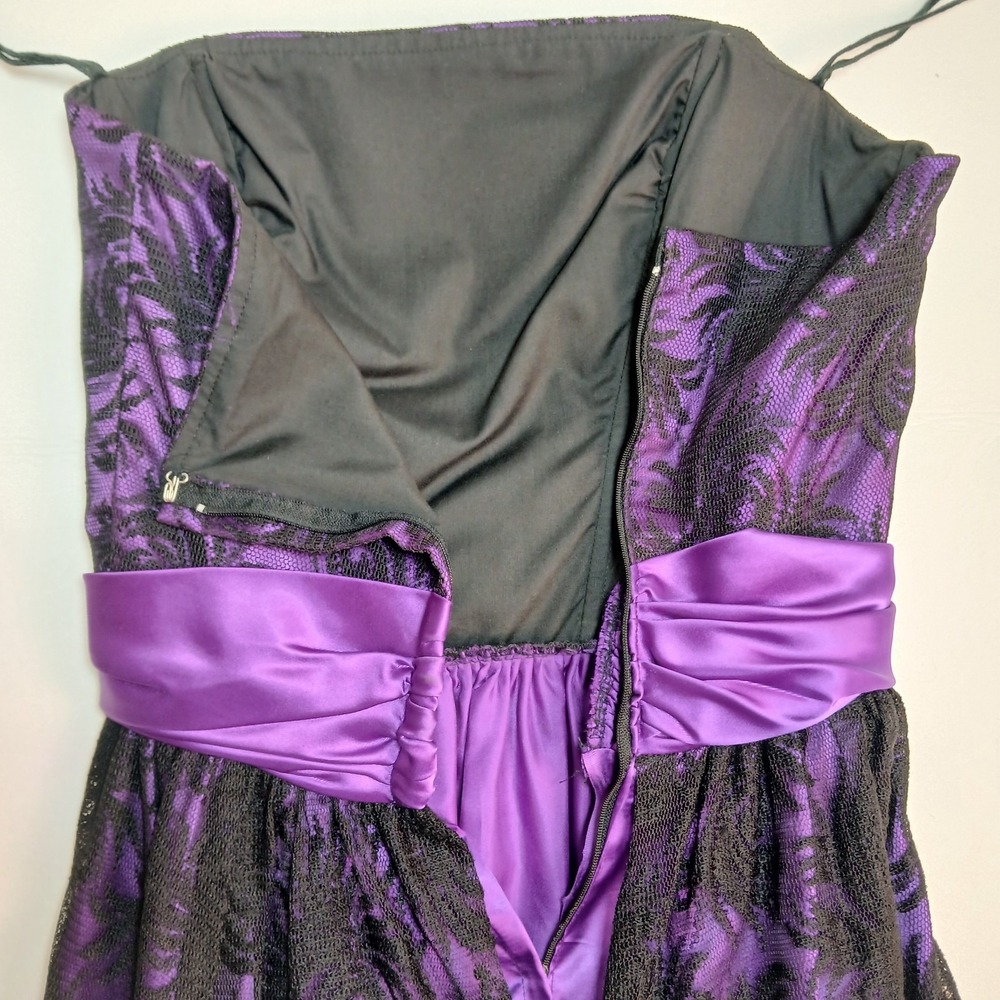 VTG Loralie Original 80s‎ Lace Gown Dress Size 6 Witchy Gothic Cosplay Vampiress - Picture 12 of 12